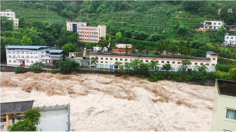 الصين.. فقدان 11 شخصا بسبب الفيضانات