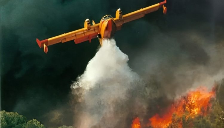 طايرات كانادير تساهم في اخماد حرائق البرتغال