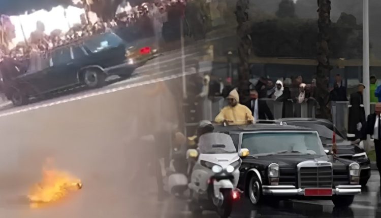 إعتراض الموكب الملكي من قبل مختل عقلي