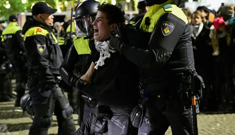 مظاهرات في هولندا على خلفية أحداث شغب مكابي