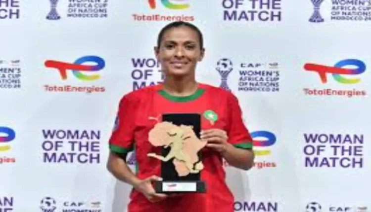 تتويج إبتسام جرايدي بجائزة أفضل لاعبة بمباراة المغرب ومالي